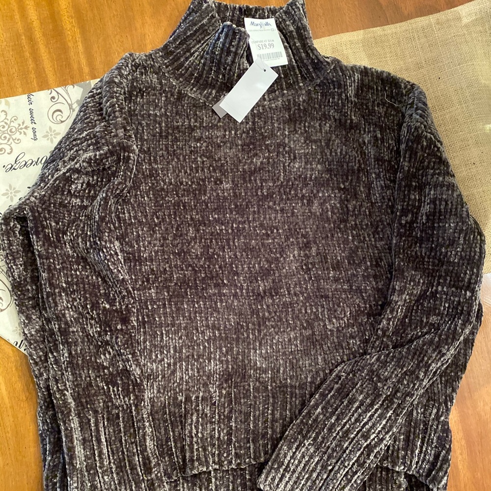 Grey/black NWT turtleneck sweater